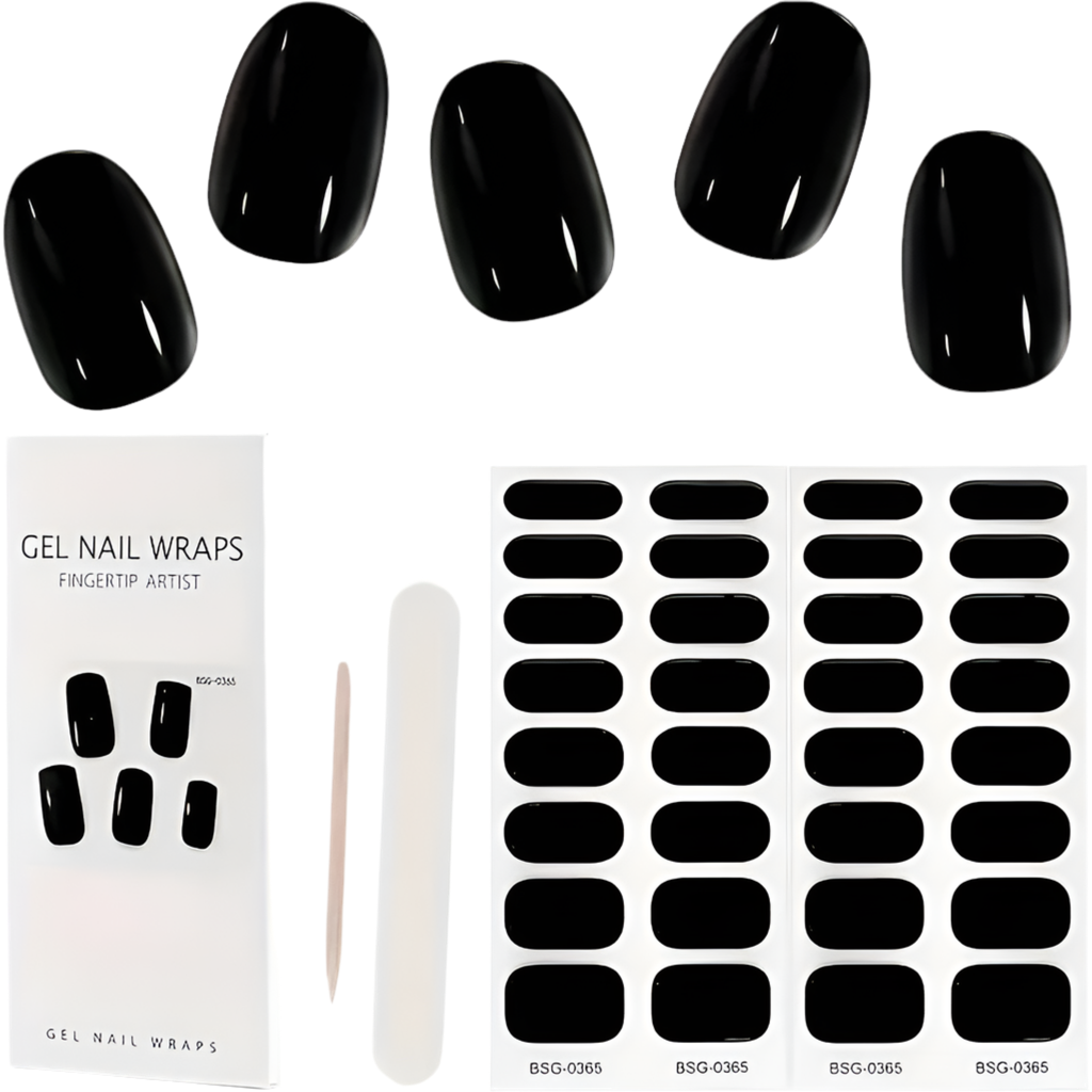 Solid Color Semicured Gels – 20 Pc Gel Nail Strips