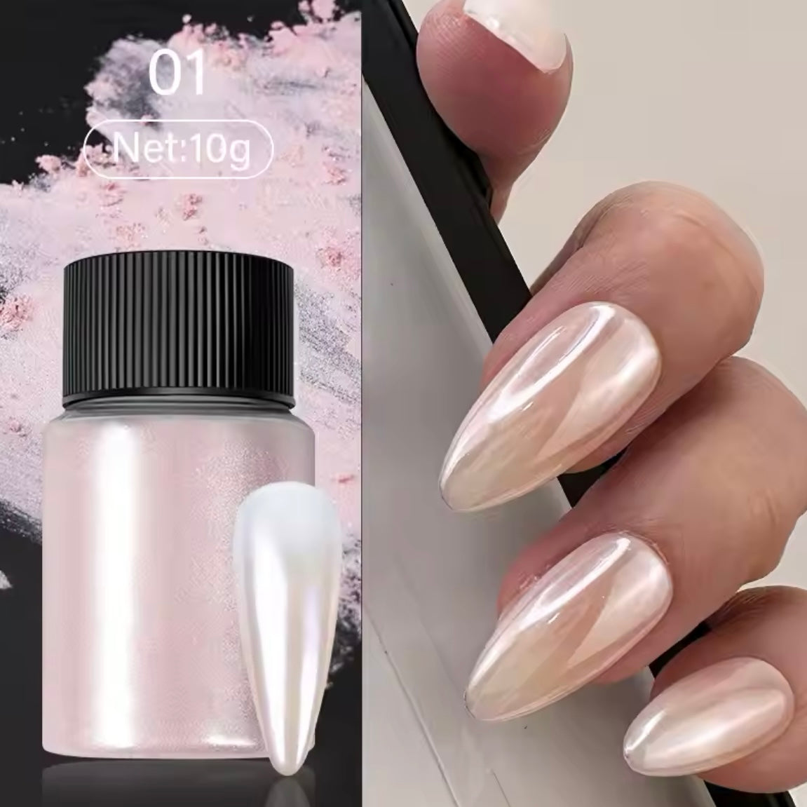 White Pearl Chrome - Aurora Shimmer