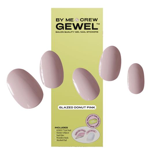 Pink Hailey Inspired Glazed Donuts Semicured Gel Nails Kit