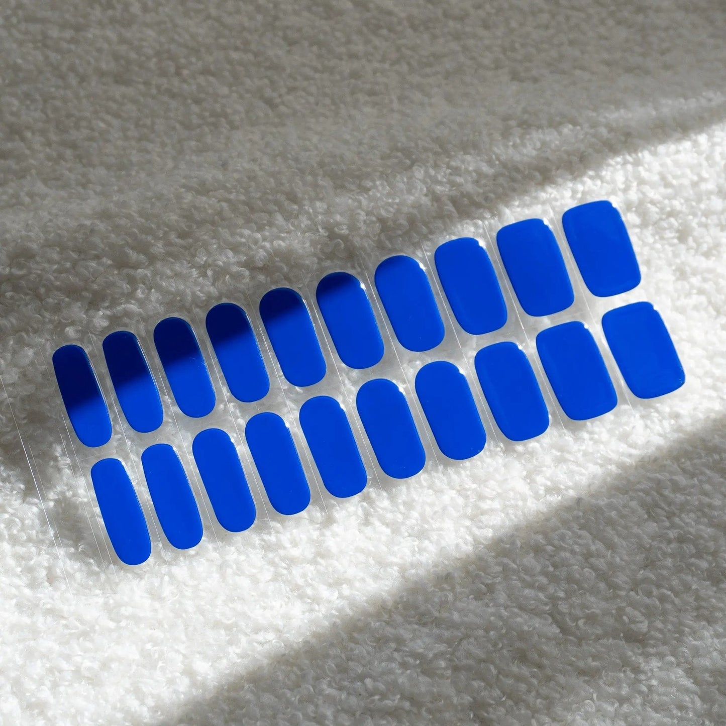 Blue Semicured Gel Nail Stickers Kit