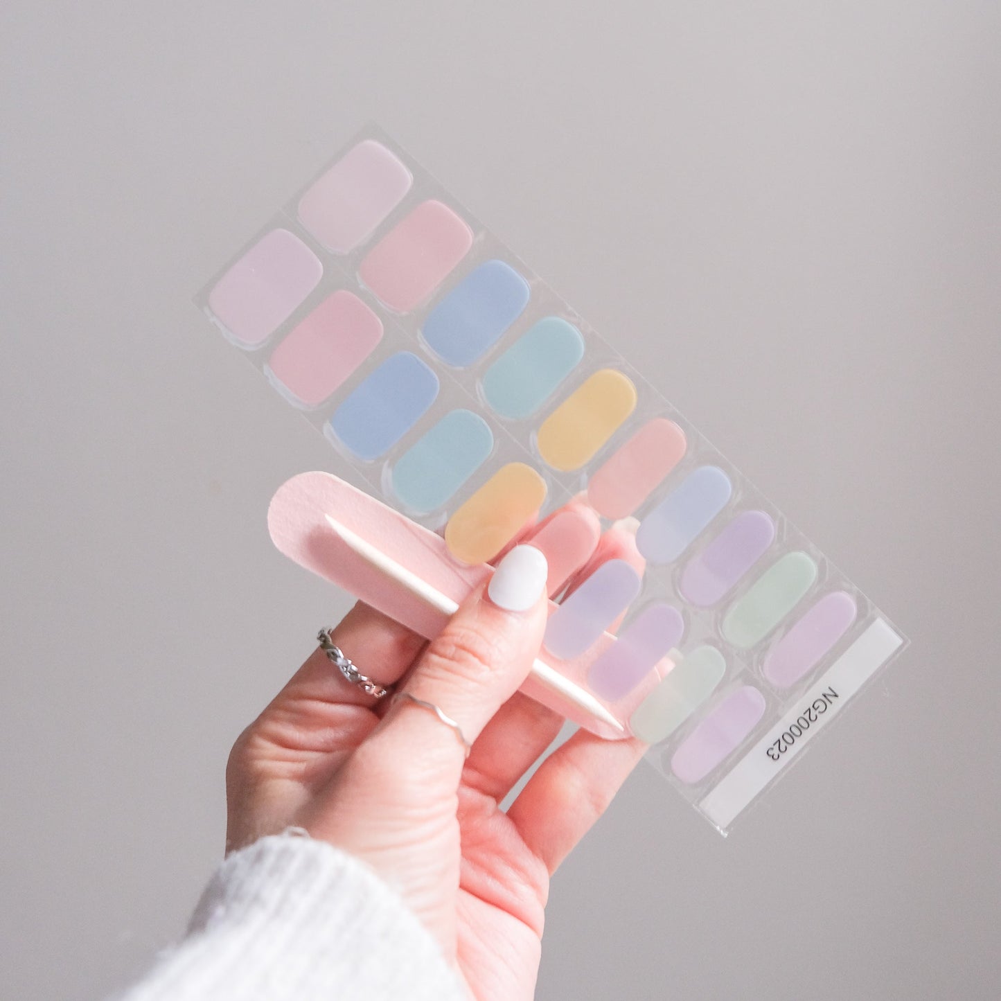 [BEST SELLER] Rainbow Pastel Semicured Gel Nails Kit